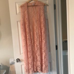 LuLaRoe Tops - Lularoe Lace Duster (worn once) XL LuLaRoe Tops - Lularoe Lace Duster (worn once) XL